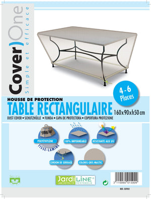 Etiquette Housse de protection pour table rectangulaire - 4/6 pers. - Cover)One