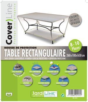 Etiquette Housse de protection pour table rectangulaire - 8/10 pers. - Cover)Line