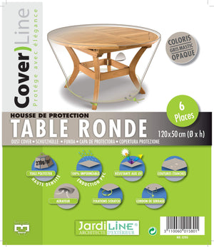 Etiquette Housse de protection pour table ronde - 6 pers. - Cover)Line