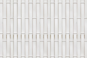 Lanière occultante à tresser pour panneau grillagé soudé - Blanc