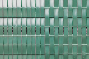 Lanière occultante à tresser pour panneau grillagé soudé - Vert foncé