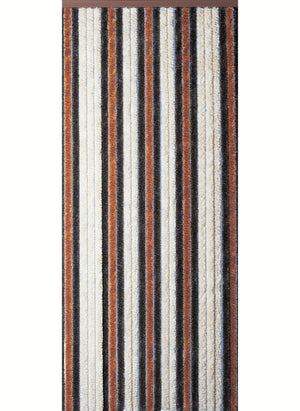 Rideau de porte chenille - Beige / Bronze / Brun - Florence