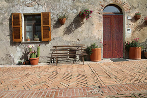 Ambiance Rideau de porte en bâtonnets de bambou et perles de bois - Bambou