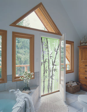 Ambiance Rideau de porte en bâtonnets de bambou peints à la main - Bambousa