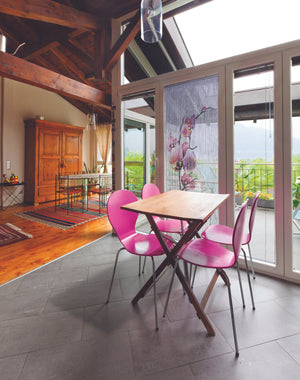 Ambiance Rideau de porte en bâtonnets de bambou peints à la main - Phalaeno