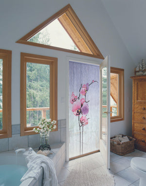 Ambiance Rideau de porte en bâtonnets de bambou peints à la main - Phalaeno