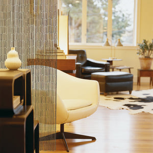 Ambiance Rideau de porte en bâtonnets de bambou vernis - Acajou