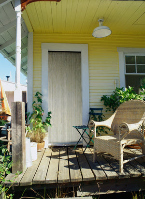 Ambiance Rideau de porte en bâtonnets de bambou vernis - KAKI
