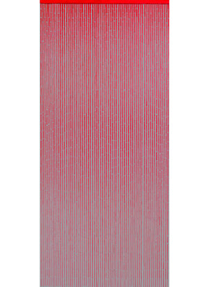 Rideau de porte en bâtonnets de bambou vernis - ROUGE
