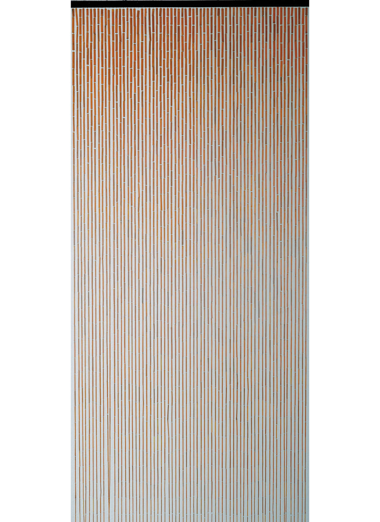 Rideau de porte en bâtonnets de bambou vernis - TERRACOTTA