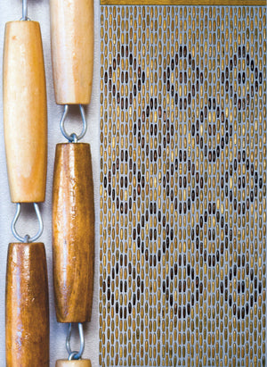 Rideau de porte en olives de bois - Provence