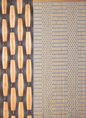 Rideau de porte en olives de buis du Jura