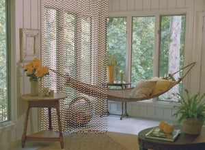 Ambiance Rideau de porte en perles et olivettes de bois - E 531