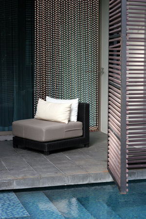 Ambiance Rideau de porte en perles et olivettes de bois - E 531