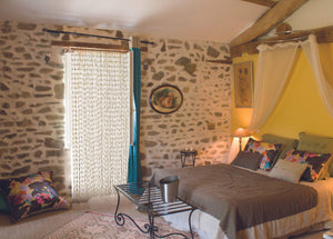 Ambiance Rideau de porte en torsades de maïs naturelle unies - Naturel