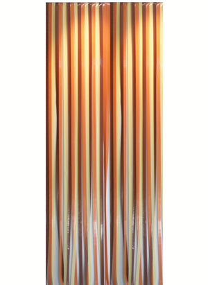 Rideau de porte lanières - Brun / Beige - Antilles