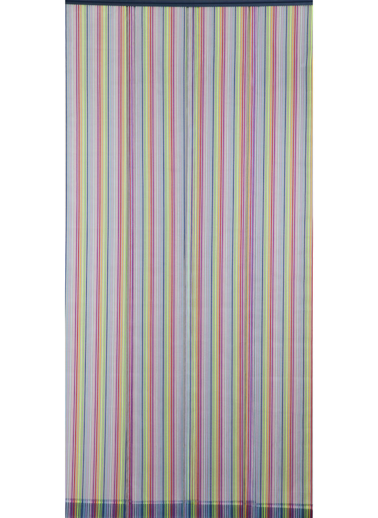 Rideau de porte moustiquaire - Moustirayures 4 bandes