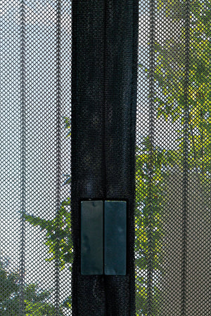 Zoom Rideau de porte moustiquaire - Noir - Moustimagnet