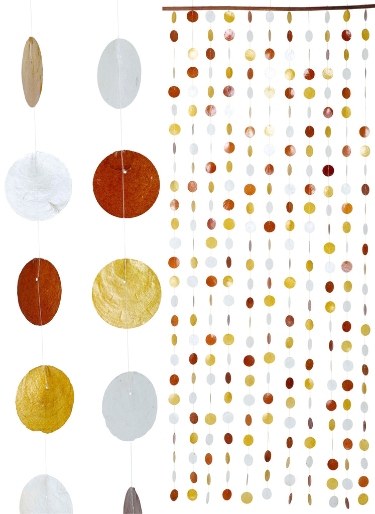 Rideau de porte vintage - Manille Ambré