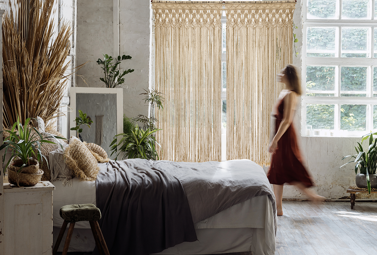 Rideau macramé - Bohème