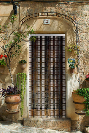 Rideau de porte bâtonnets plastique - Valmaris