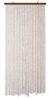 Rideau de porte chenille - Beige - Florence