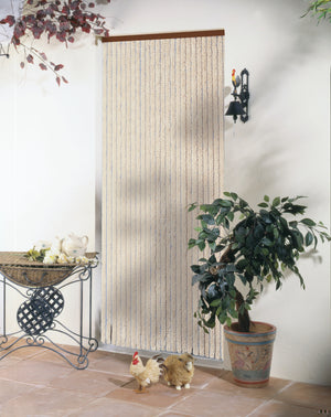 Rideau de porte chenille - Beige - Florence