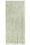 Rideau de porte torsades de polyester et feuillage artificiel - Samana