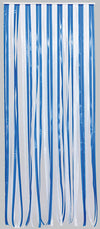 Rideau de porte lanières - Blanc/Bleu - Antilles