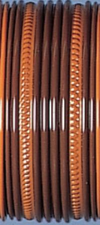 Rouleaux de 50 mètres de lanières plastiques pour rideaux de porte - Kit Ibiza Kit création Morel Brun foncé 