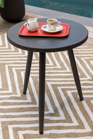 Salon détente en aluminium et corde tressée 3 pièces - AMORGOS - 2 pers.