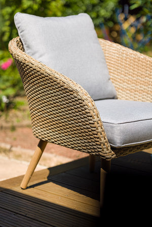 Salon en résine tressée naturel 4 pièces - KOH TAO - 4 pers.