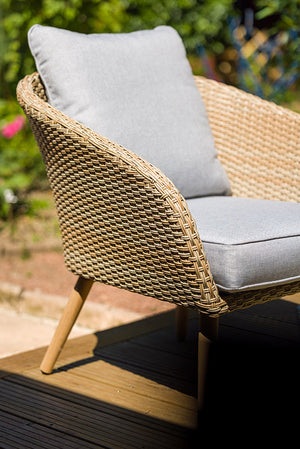 Salon en résine tressée naturel 4 pièces - KOH TAO - 5 pers.