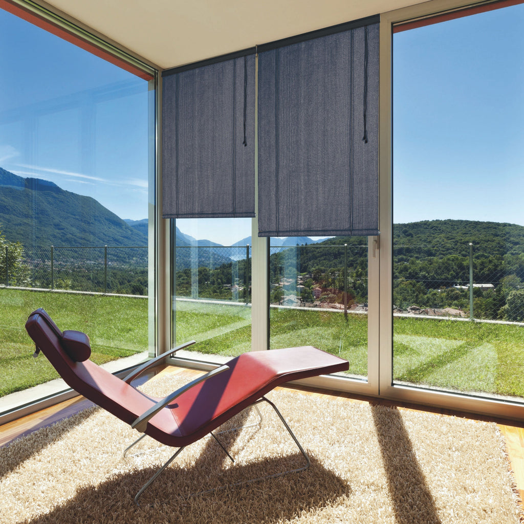 Store d'ombrage polyéthylène tressé - ARDOISE