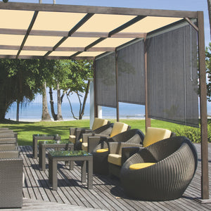 Store d'ombrage polyéthylène tressé - HAVANE