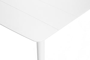 Table de jardin rectangulaire en aluminium blanc - CORFOU