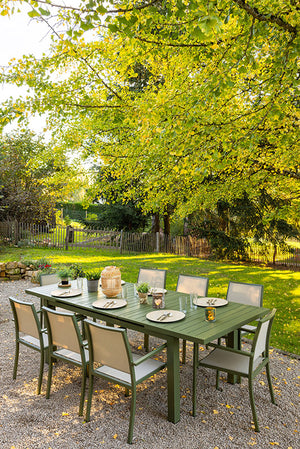 Table de jardin extensible 8/ 10 personnes - SANTORIN