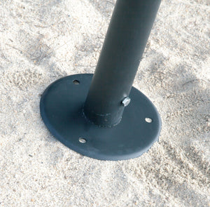 Zoom des pieds de la Tonnelle toile tendue Sable NASSAU