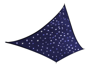 Image détourée de Voile d'ombrage rectangulaire + Ciel Étoilé LEDS solaires - 3 x 2m - Bleu nuit - Starry Sky